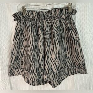 Tyche Zebra Stripe Pull-on Shorts